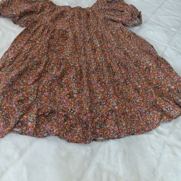 floral tunic top/dress cottagecore style - Picture 4 of 14